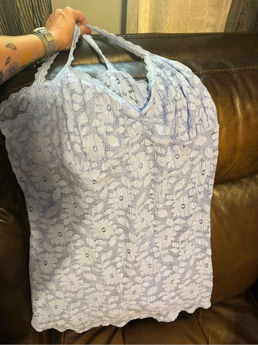 aerie Lavender Lace Cami Top